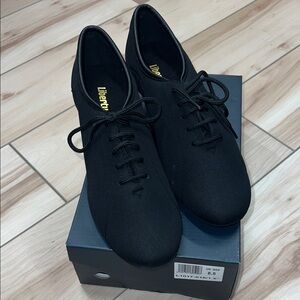 Liberty Dance, L1017-18, Black Fabric, Split-Sole, 1.5” Heel